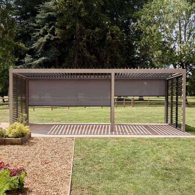 Savannah Pergola with Lights 7m x 3m - Birch Effect