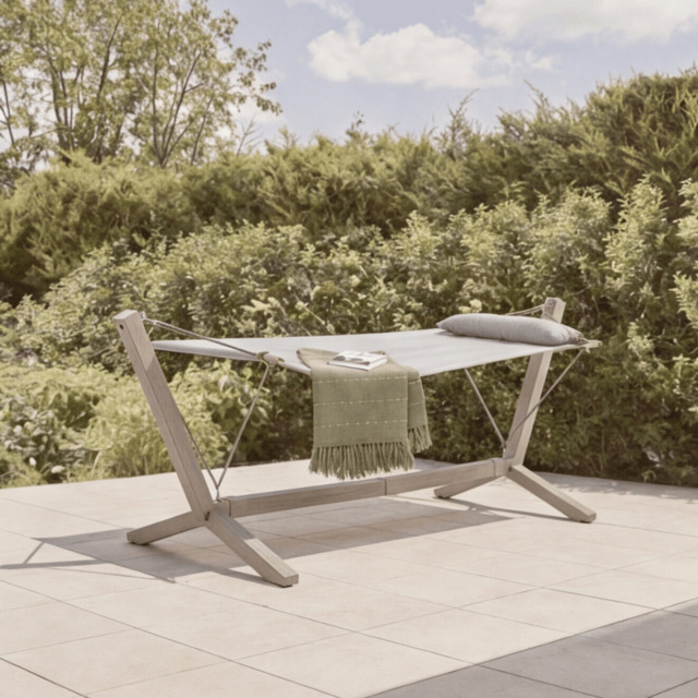 Savannah Hammock - Birch by Atkin And Thyme, Wood-Effect Hammock H111 x W108 x D295 cm - image 1