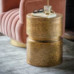 Balzac Side Table by Atkin And Thyme, W36 x D36 x H47cm