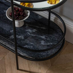 Harper Marble and Mirror Console Table by Atkin And Thyme, H81.5 x W126 x D46.5 cm - thumbnail 3