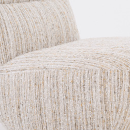 Susie Swivel Chair in Textured Weave by Atkin And Thyme, H75.5 x W68 x D87.5 cm - thumbnail 5