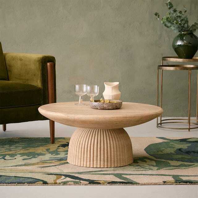 Mason Coffee Table In Travertine Finish