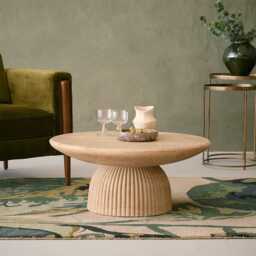 Mason Coffee Table In Travertine Finish