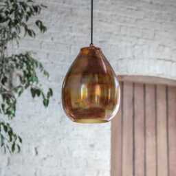Burnished Pendant Lamp by Atkin And Thyme, H30 X W23 X 23cm - thumbnail 2