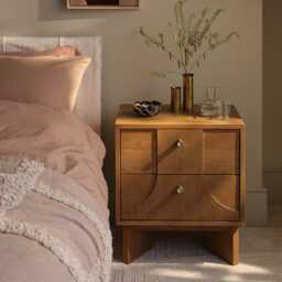 Umi Bedside Table by Atkin And Thyme, H56.8 x W50 x D40 cm