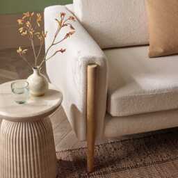 Mason Side Table / Stool Travertine Finish by Atkin And Thyme - thumbnail 2