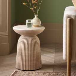 Mason Side Table / Stool Travertine Finish by Atkin And Thyme - thumbnail 1