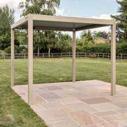 Savannah Pergola with Lights 3 x 3m - Birch by Atkin And Thyme - thumbnail 2