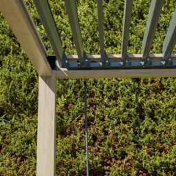 Savannah Pergola with Lights 3 x 3m - Birch by Atkin And Thyme - thumbnail 4