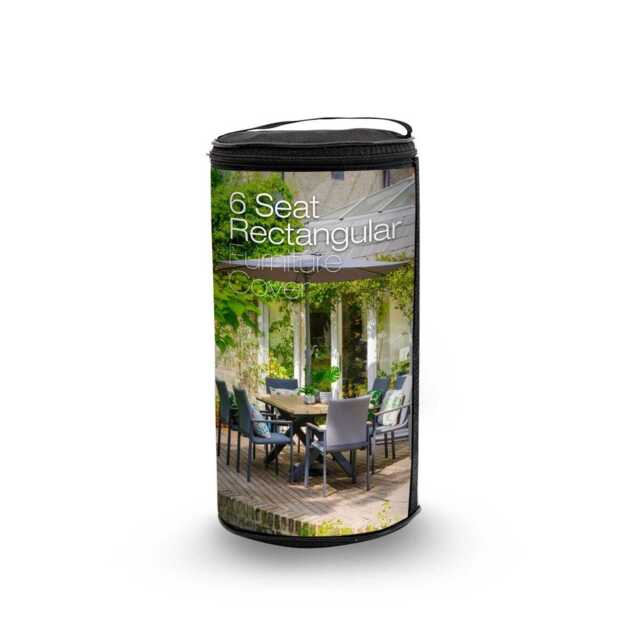 Deluxe Cover 6 Seat Rectangular Dining Set