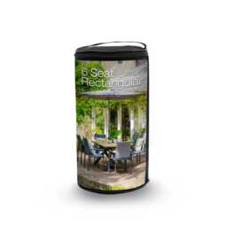 Deluxe Cover 6 Seat Rectangular Dining Set