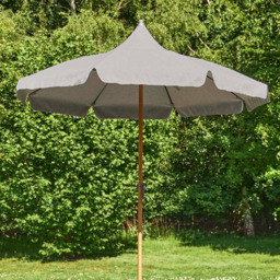 Savannah 1.8m Wood-Effect Parasol - Oak by Atkin And Thyme