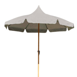 Savannah 1.8m Wood-Effect Parasol - Oak by Atkin And Thyme - thumbnail 2