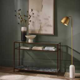 Flint Granite Console Table