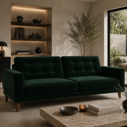 Fitzroy 4 Seat Sofa In Hunter Easy Care Velvet