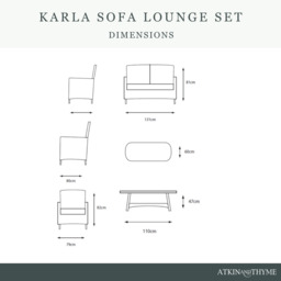 Karla Sofa Lounge Set by Atkin And Thyme - thumbnail 4