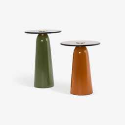 Ida Side Table Set In Green & Mustard by Atkin And Thyme - thumbnail 3
