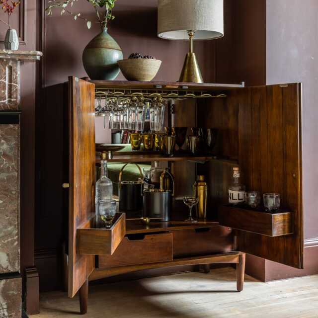 Quinn Bar Cabinet by Atkin And Thyme, H110 x W91 x D44.5 cm - image 1