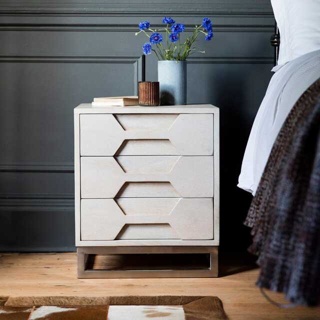 Hex Bedside Drawers by Atkin And Thyme, W45 x D40 x H53cm - image 1