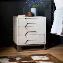 Hex Bedside Drawers by Atkin And Thyme, W45 x D40 x H53cm - thumbnail 2