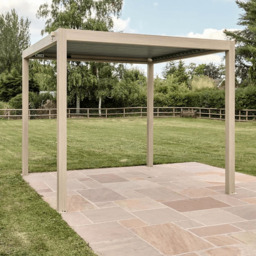 Savannah Pergola with Lights 3m x 3m Kit - Birch by Atkin And Thyme - thumbnail 1