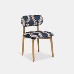 Layla Dining Chair in Linwood Helter Skelter Velvet by Atkin And Thyme - thumbnail 3