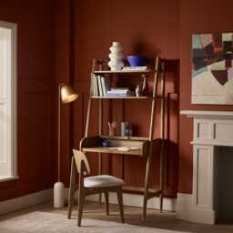 Byron Ladder Desk in Muted Oak by Atkin And Thyme, H181 x W86 x D58.5 cm