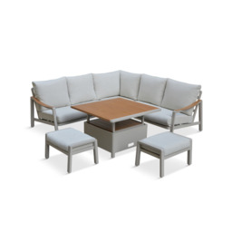 Leena Square Corner Sofa Dining Set with Adjustable Table by Atkin And Thyme - thumbnail 5
