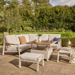 Leena Square Corner Sofa Dining Set with Adjustable Table by Atkin And Thyme - thumbnail 1
