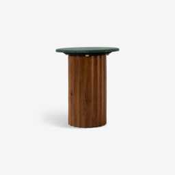 Jude Fluted Marble Side Table by Atkin And Thyme, H55 x D46 cm - thumbnail 3