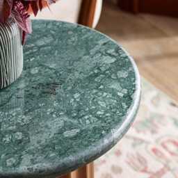 Jude Fluted Marble Side Table by Atkin And Thyme, H55 x D46 cm - thumbnail 2