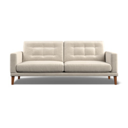 Fitzroy 4-Seat Sofa In Bone Eco Velvet by Atkin And Thyme - thumbnail 4