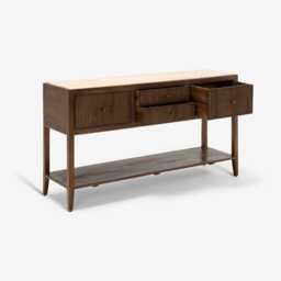 Mirabelle Travertine Sideboard by Atkin And Thyme, H76 x W140 x D40 cm - thumbnail 4