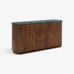 Jude Fluted Marble Sideboard by Atkin And Thyme, H76.5 x W156 x D46.5 cm - thumbnail 5