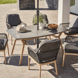 Zara 6 Seat Oval Dining Set by Atkin And Thyme - thumbnail 2