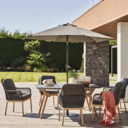Zara 6 Seat Oval Dining Set by Atkin And Thyme - thumbnail 1