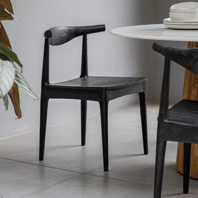 Hiro Dining Chairs (Pair) Black