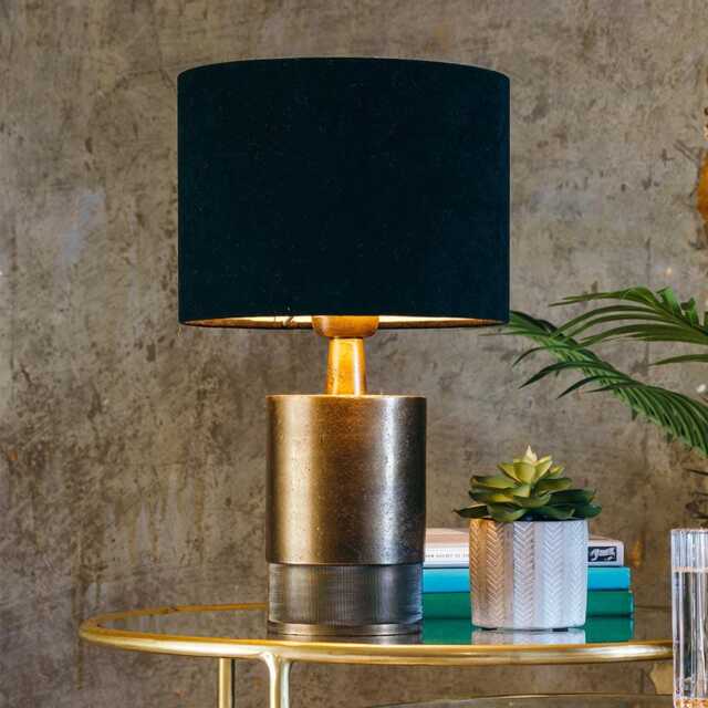 Roman Table Lamp Base Antiqued Bronze by Atkin And Thyme, W10x D10x H17 cm - image 1
