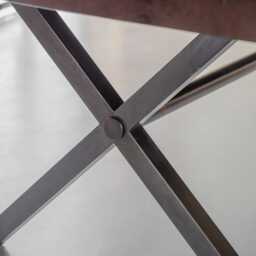 Logan Dining Table - Gun Metal Legs - Large by Atkin And Thyme - thumbnail 3