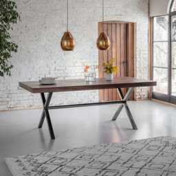 Logan Dining Table - Gun Metal Legs - Large by Atkin And Thyme - thumbnail 2