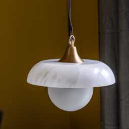Astrid Alabaster Pendant Light by Atkin And Thyme, H17.2 x W25.4 x D25.4 cm - thumbnail 3