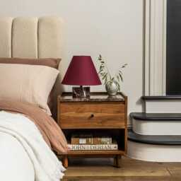 Brera Marble Bedside Table by Atkin And Thyme, H50 x W48 x D35 cm, leg height 10cm - thumbnail 5