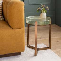 Molten Side Table In Clear - Low by Atkin And Thyme