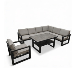 Gabriela Corner Lounge Dining Set with Lounge Chair by Atkin And Thyme - thumbnail 1