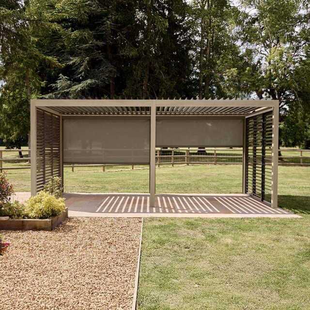 Savannah Pergola with Lights 6m x 3m - Birch Effect