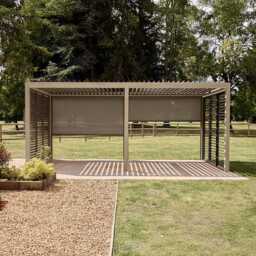 Savannah Pergola with Lights 6m x 3m - Birch Effect