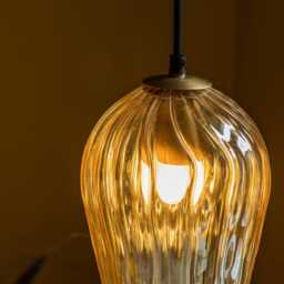 Aria Glass Pendant Light by Atkin And Thyme, H36.2 x W18.4 x D18.4 cm - thumbnail 3