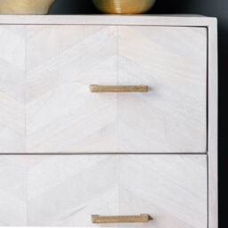 Chevron Chest Of Drawers by Atkin And Thyme, W100 x D45 x H89cm - thumbnail 4