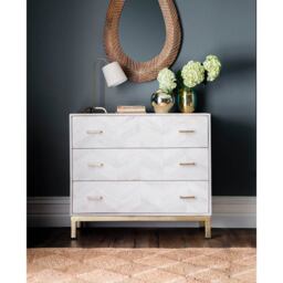 Chevron Chest Of Drawers by Atkin And Thyme, W100 x D45 x H89cm - thumbnail 3