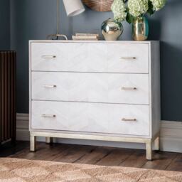 Chevron Chest Of Drawers by Atkin And Thyme, W100 x D45 x H89cm - thumbnail 2